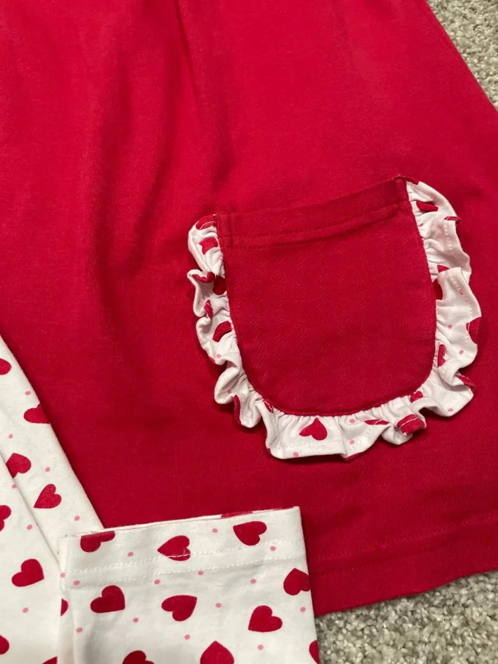 Eyelet & Ivy Ruffle Heart Pant Set